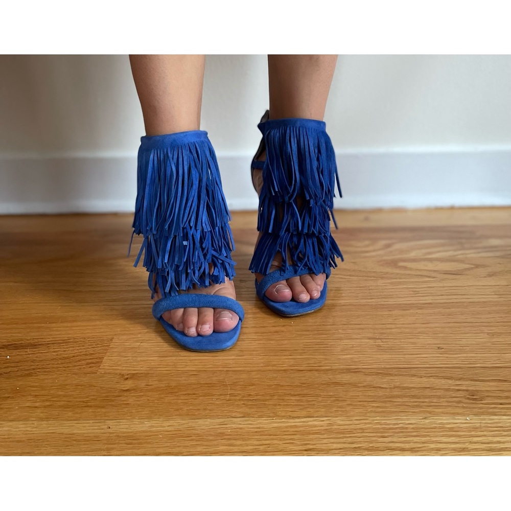 Steve Madden Blue Heels With Tassels
